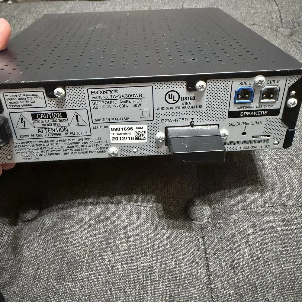 Sony TA-SA300WR Wireless Surround Sound Amplifier Home Theater Used